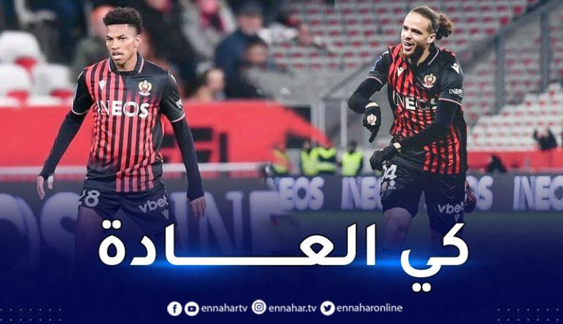 بوداوي وبراهيمي ضمن قائمة نيس وعطّال يغيب مجدّدا