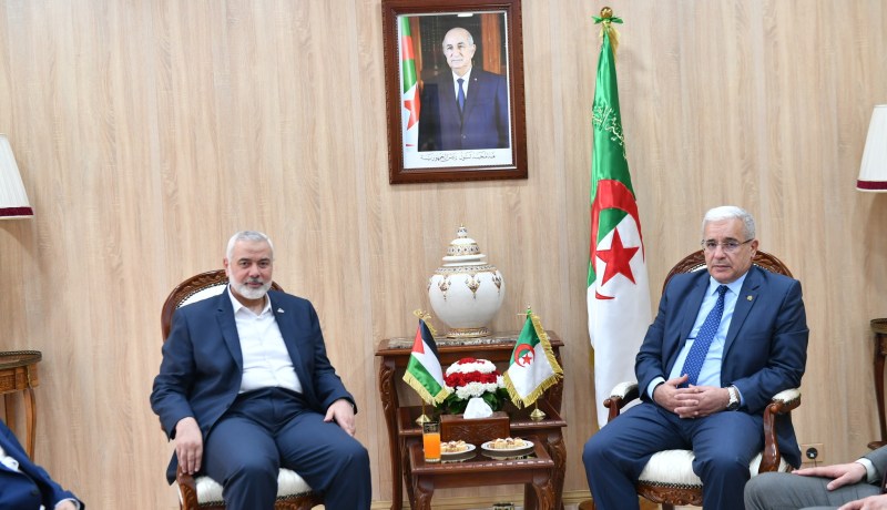 إسماعيل هنية: نثمن جهود الرئيس تبون لنصرة قضيتنا ولم شمل البيت الفلسطيني