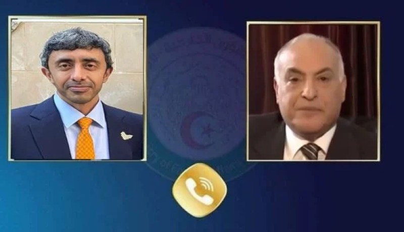 عطاف يتلقى تهنئة من نظيره الإماراتي ويناقشان القضايا المشتركة