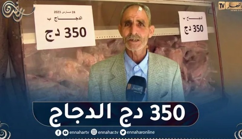 النعامة: وفرة في منتوج الدجاج بسعر 350 دج بنقاط البيع المعتمدة