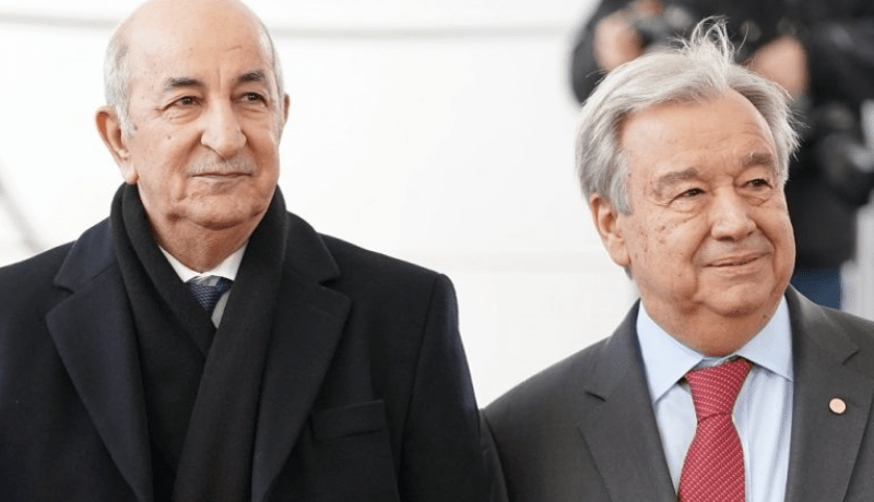 الأمين العام للأمم المتحدة يشيد بالرئيس تبون