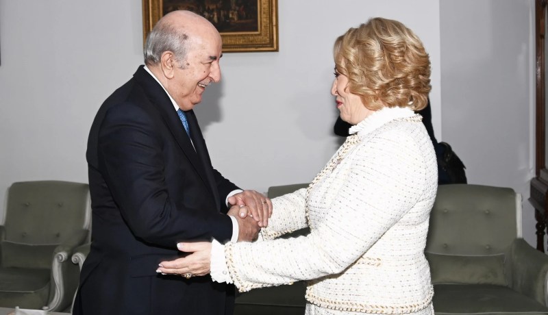 رئيس الجمهورية يستقبل رئيسة المجلس الفيدرالي للجمعية الفيدرالية الروسية