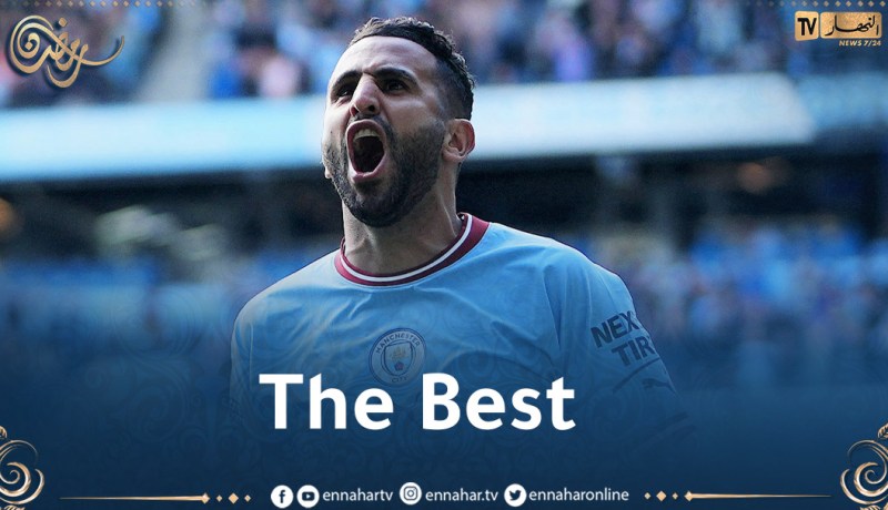 السيتي يحتفل بالرقم القياسي الجديد لمحرز في البريمرليغ