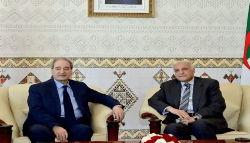 وزير الخارجية السوري: موقف الجزائر دائما ثابتا تجاه سوريا وشعلة في السماء المظلمة