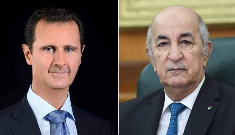 الرئيس تبون يتلقى مكالمة هاتفية من بشار الأسد.. وهذا ما دار بينهما