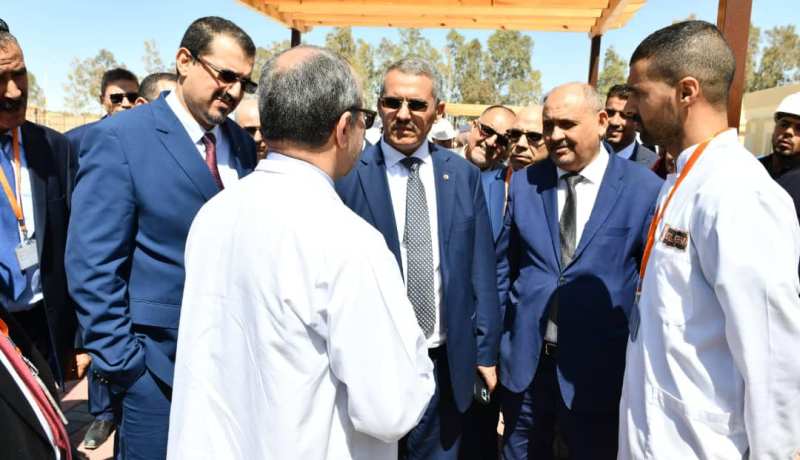 حكار  يتفقد مديرية أنابيب الغاز أنريكو ماتيي في تبسة