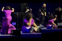 فيديو سقوط شيرين عبد الوهاب على المسرح يكتسح مواقع التواصل الاجتماعي