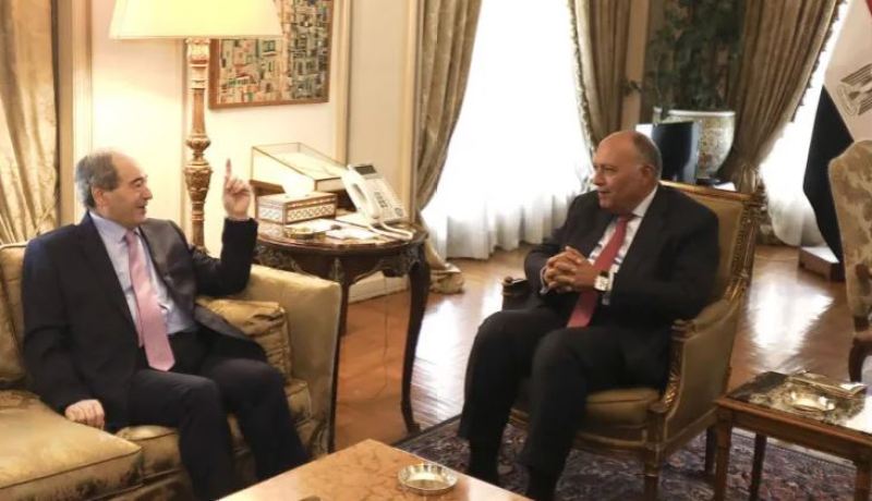 للمرة الأولى منذ 12 سنة.. وزير الخارجية السوري يزور مصر