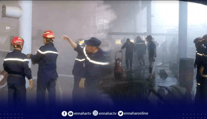 اندلاع حريق بمصنع للزفت بالمنطقة الصناعية لحاسي عامر بوهران