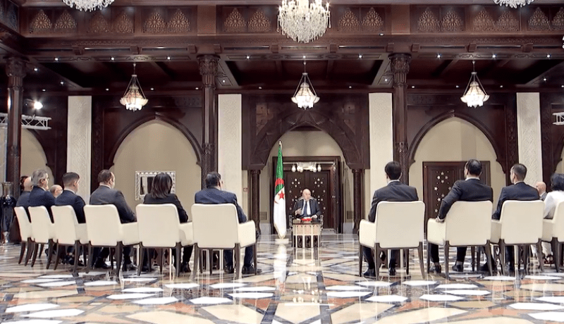 الرئيس تبون يجري لقاءً دوريا مع ممثلي الصحافة الوطنية