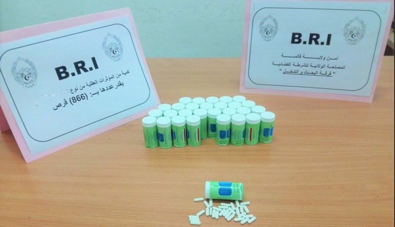 ڨالمة.. حجز قرابة 900 كبسولة مؤثرات عقلية