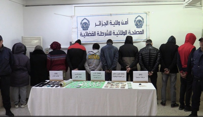 العاصمة: حجز 31 كلغ من القنب الهندي و183 ألف قرص مهلوس خلال 4 أشهر