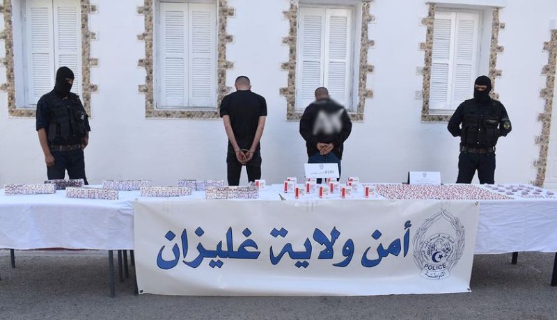 غليزان.. حجز أكثر من 8000 قرص مهلوس 