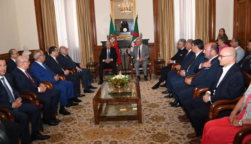 رئيس الجمهورية يُستقبل من طرف رئيس البرلمان البرتغالي