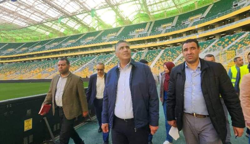 بالصور.. بلعريبي يتفقد مدى جاهزية ملعب تيزي وزو الجديد لاحتضان مباراة تجريبية