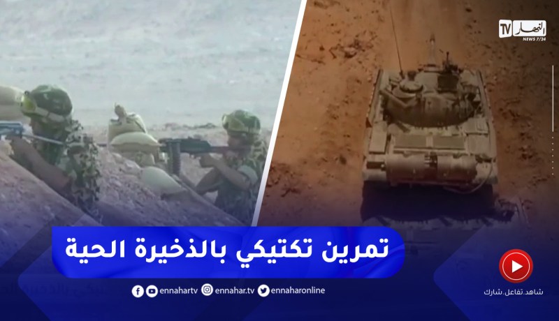 الفريق أول السعيد شنقريحة يشرف على تمرين تكتيكي بالذخيرة الحية بالناحية العسكرية الثالثة