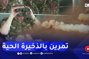 الفريق أول السعيد شنقريحة يشرف على تنفيذ تمرين بياني بالذخيرة الحية عزم 2023 بتندوف