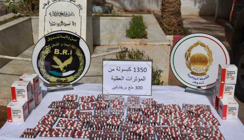 تندوف: حجز 1350 قرص مهلوس داخل منزل