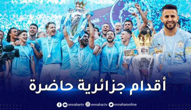 بالفيديو.. محرز يتسلّم درع البطولة رفقة لاعبي السيتي وسط فرحة جنونية
