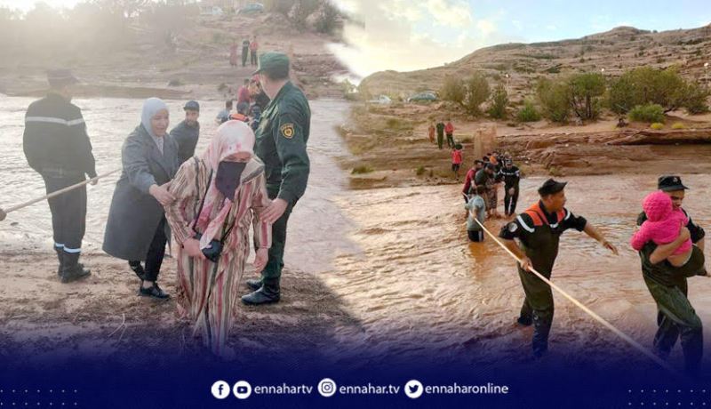 الأغواط.. انقاذ 173 شخصا كانوا محصورين بالمياه داخل مركباتهم