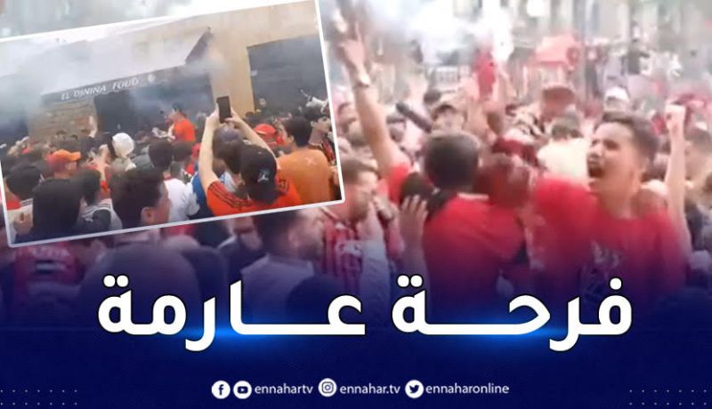 بالفيديو.. أنصار سوسطارة يصنعون أجواء خيالية بعد الفوز أمام أفريكانز