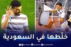 بالفيديو.. سعيود ينفعل ضد مدربه ويحطّم كراسي بنك الإحتياط