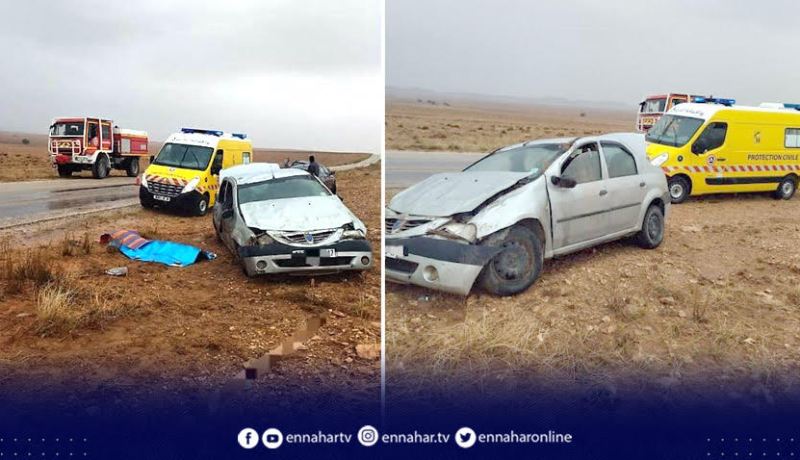 الجلفة.. وفاة شاب واصابة شخصين في حادث مرور ببلدية القرنيني
