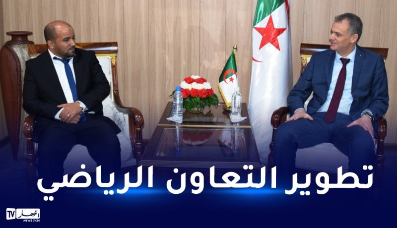حماد يستقبل وزير الرياضة الصحراوي
