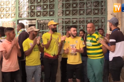 جماهير شبيبة الساورة في وقفة احتجاجية تندد بنقل مباراة الكأس خارج بشار