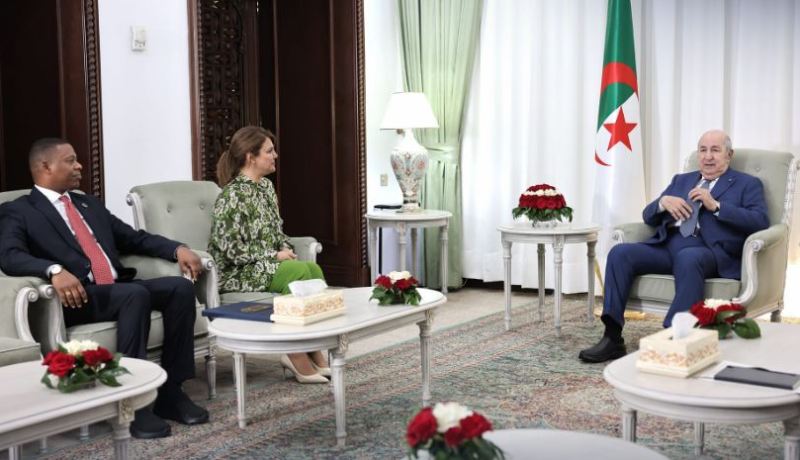 رئيس الجمهورية يستقبل وزيرة خارجية ليبيا