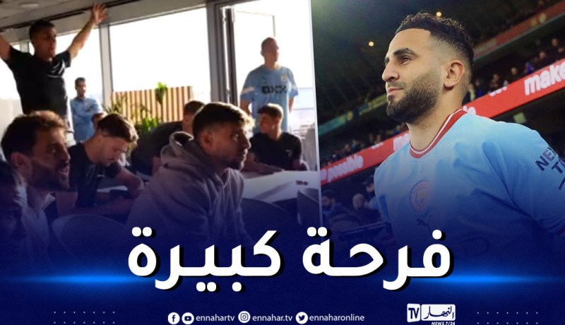 بالفيديو.. هكذا احتفل محرز ولاعبو السيتي بهزيمة أرسنال وتتويجهم البطولة