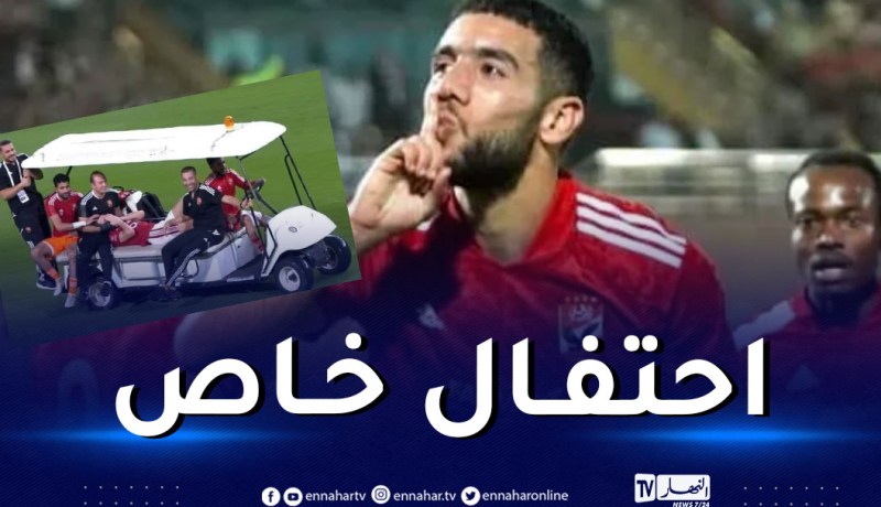 بالفيديو.. قندوسي يصنع الحدث بطريقة احتفاله مع الأهلي بكأس السوبر