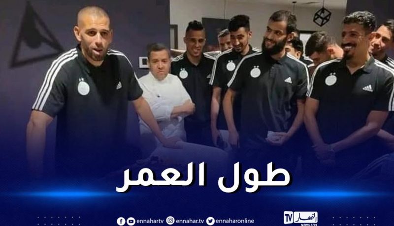 بالصور.. سليماني يحتفل بعيد ميلاده الـ 35 رفقة لاعبو الخضر