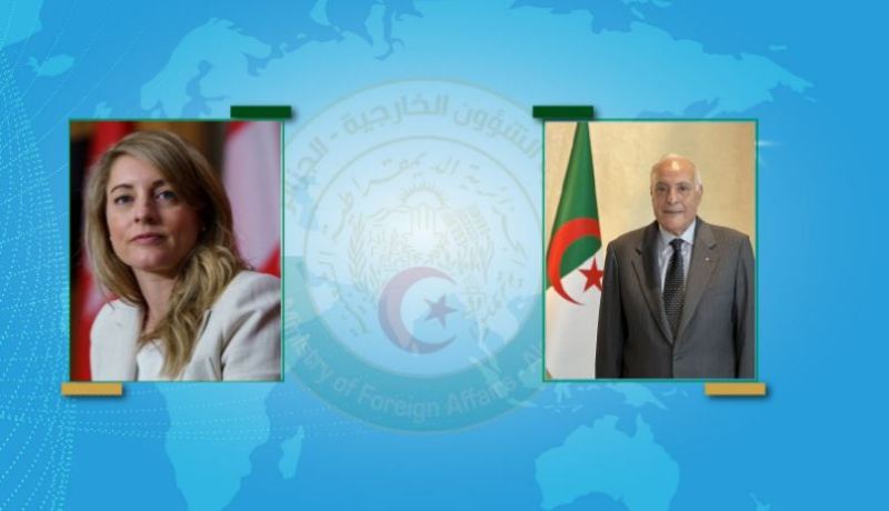 عطاف يتلقى مكالمة هاتفية من نظيرته الكندية