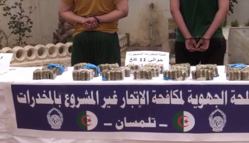 تلمسان: الاطاحة بشبكة لترويج المخدرات تنشط بالولايات الغربية وحجز 11 كلغ كيف