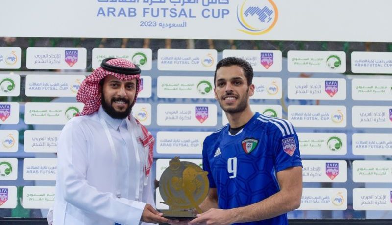 العلبان رجل لقاء الجزائر والكويت في بطولة العرب لكرة الصالات