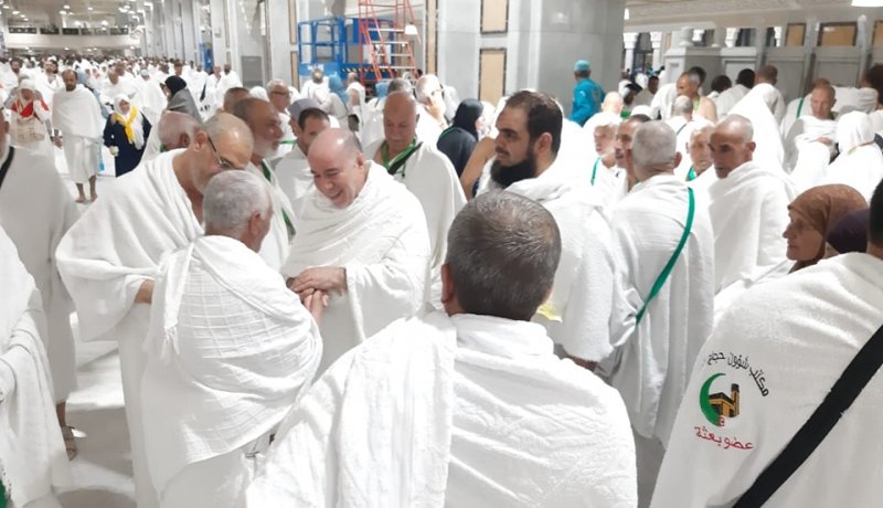 بلمهدي يدعو أعضاء البعثة الجزائرية للتجند أكثر خدمة للحجاج