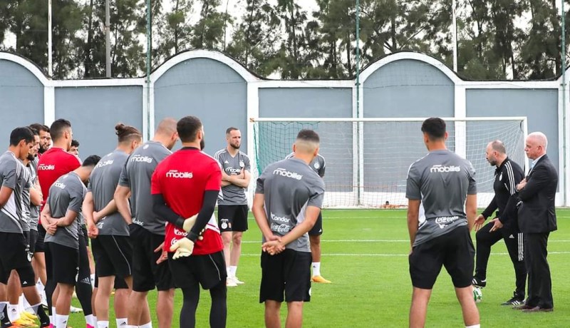 بالصور.. الخضر يباشرون تحضيراتهم لمواجهة أوغندا