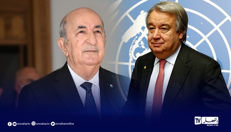 غوتيريش يعرب عن إعتزازه بلقاءاته مع الرئيس تبون