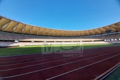 بالصور.. هذه حالة أرضية ملعب جابوما قُبيل مواجهة الخضر ضد أوغندا