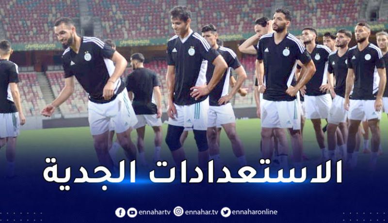 بالصور.. الخضر يجرون أول حصة تدريبية بـ “جابوما” قبل مواجهة أوغندا
