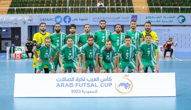 بالصور.. المنتخب الوطني للفوتسال يفوز ضد ليبيا في كأس العرب