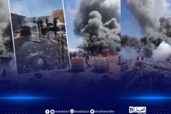 حريق مستودع بورشة للرخام” في المنطقة الصناعية بالجلفة