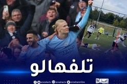 بالفيديو.. محرز يراوغ هالاند بمهارة في تدريبات المان سيتي