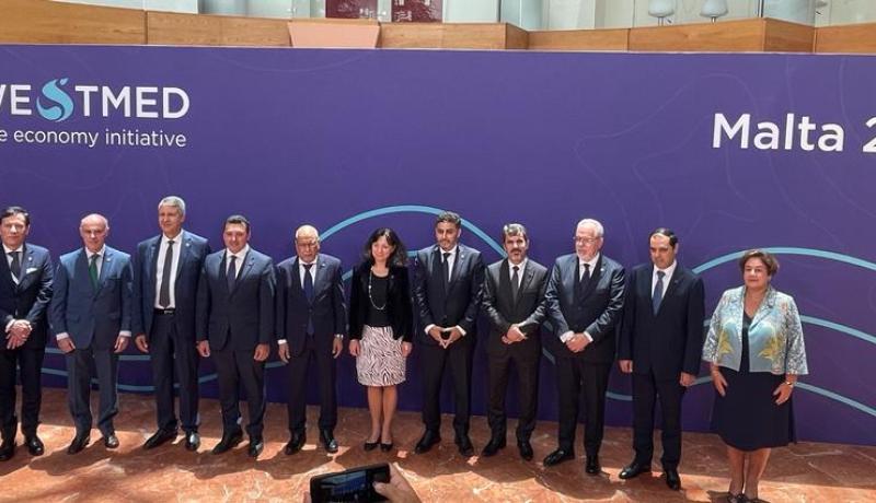 وزير الصيد البحري يشارك بندوة مبادرة التنمية المستدامة للاقتصاد الازرق لدول غرب البحر المتوسط