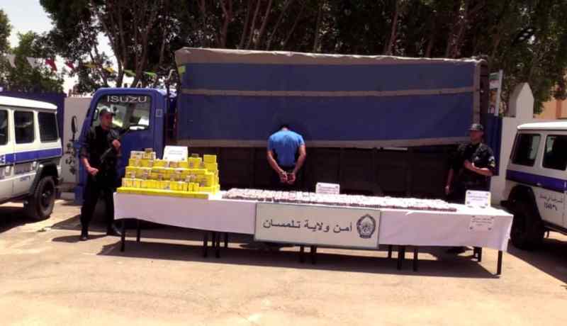 تلمسان: تفكيك شبكة دولية لتهريب المخدرات وحجز أزيد من قنطار كيف