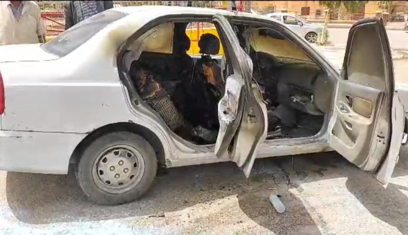 البيض: إحتراق سيارة بأحد محطات الوقود