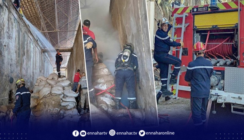 حريق يندلع داخل مخازن الحبوب في وادي غير ببجاية