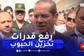 وزير الفلاحة:” نسعى لرفع قدرات تخزين الحبوب إلى 9ملايين طن عبر الوطن”