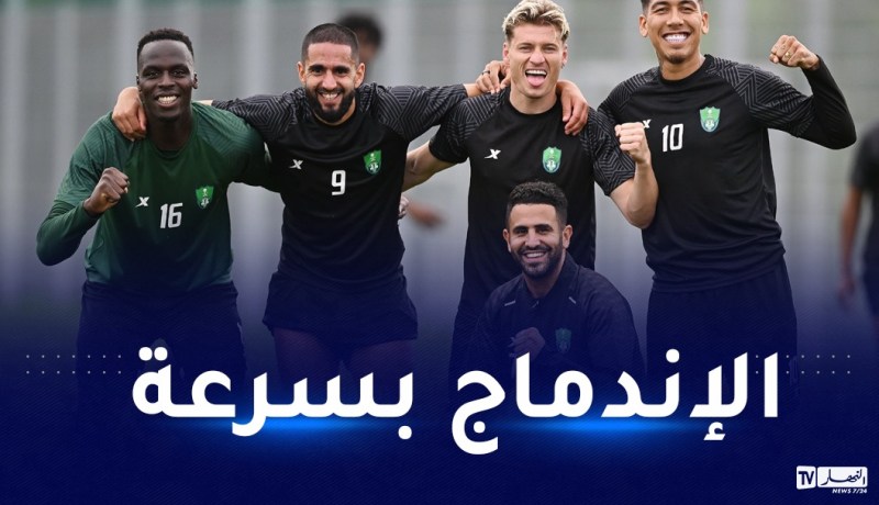 بالفيديو.. محرز يصنع أجواء حماسية بين اللاعبين في أول حصة تدريبية مع الأهلي